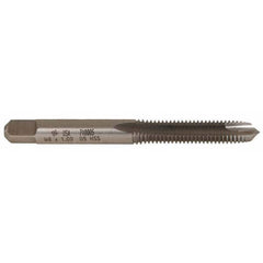 Spiral Point Tap: M5 x 0.8, Metric Coarse, 2 Flutes, Plug, 6H, High Speed Steel, Bright Finish 7/8″ Thread Length, Right Hand, D4, Series 302