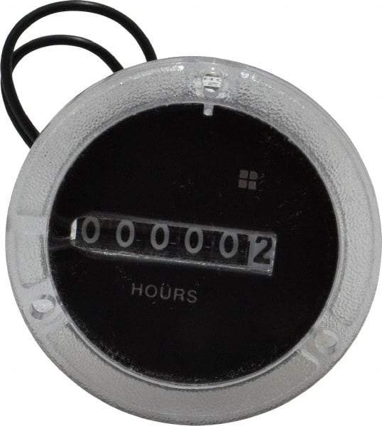 Trumeter - 6 Digit Wheel Display Hour Meter - No Reset - Benchmark Tooling