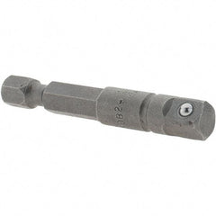 Apex - 1/4" Square Size Hex to Square Extension - 1/4" Hex Drive, 2" OAL - Benchmark Tooling