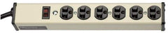 Wiremold - 6 Outlets, 120 Volts, 20 Amps, 15' Cord, Power Outlet Strip - Free Hanging Mount, 5-20 NEMA Configuration, 13-1/4" Strip, cULus Listed - Benchmark Tooling