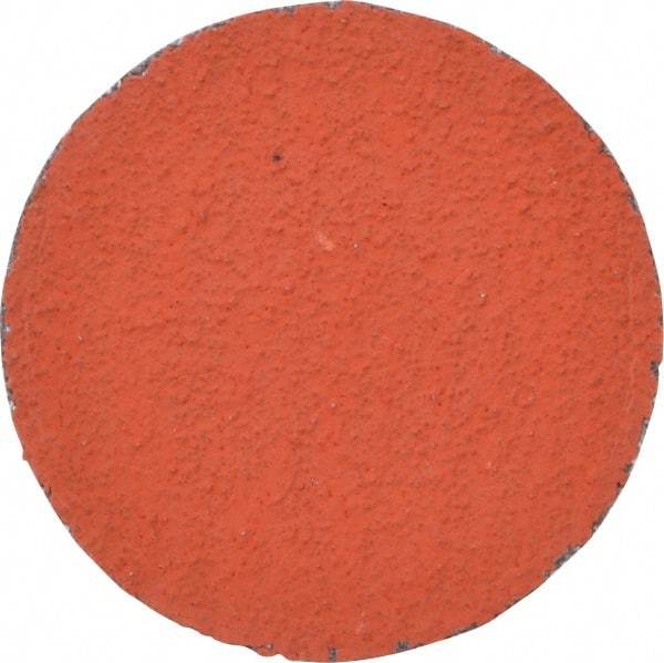 3M - 2" Disc Diam, 60 Grit, Ceramic Quick Change Disc - Type R Attaching System, Coated, Orange, Medium Grade, 25,000 RPM, 777F Series - Benchmark Tooling