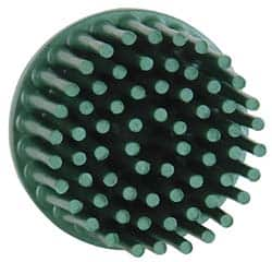 3M - 1" 50 Grit Ceramic Straight Disc Brush - Coarse Grade, Type R Quick Change Connector, 5/8" Trim Length - Benchmark Tooling