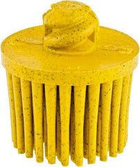 3M - 1" 80 Grit Ceramic Straight Disc Brush - Medium Grade, Type R Quick Change Connector, 5/8" Trim Length - Benchmark Tooling