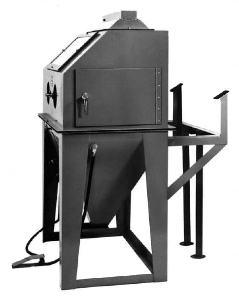 Econoline - 44" Wide x 82" High x 74" Deep Sandblasting Cabinet - Working Dimensions 40" Wide x 32" High x 40" Deep - Benchmark Tooling