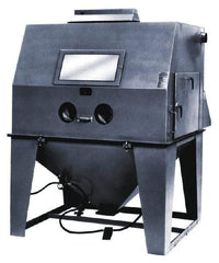 Econoline - 65" Wide x 92" High x 86" Deep Sandblasting Cabinet - Working Dimensions 60" Wide x 40" High x 48" Deep - Benchmark Tooling