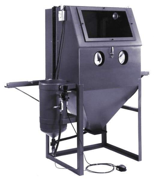 Econoline - 84" Wide x 76" High x 32" Deep Sandblasting Cabinet - Working Dimensions 36" Wide x 36" High x 30" Deep - Benchmark Tooling