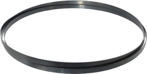 Starrett - 10 TPI, 10' Long x 1/2" Wide x 0.025" Thick, Welded Band Saw Blade - Carbon Steel, Toothed Edge, Raker Tooth Set, Flexible Back, Contour Cutting - Benchmark Tooling