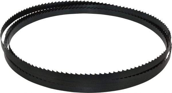 Starrett - 4 TPI, 12' 10" Long x 1/2" Wide x 0.025" Thick, Welded Band Saw Blade - Carbon Steel, Toothed Edge, Raker Tooth Set, Flexible Back, Contour Cutting - Benchmark Tooling