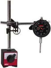 Import - 0.001" Graduation, 0-100 Dial Reading, Indicator & Base Kit - 0.001 Inch Graduation, Includes Indicator Set with Magnetic Base Holder - Benchmark Tooling
