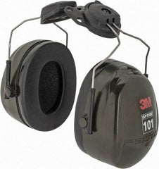 3M - Earmuffs - NRR24 BLK W/GREEN CUP H7P3E CAP/MOUNT EARMUFF - Benchmark Tooling