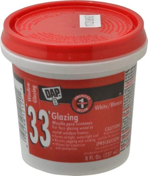 DAP - 8 oz Glazing Compound - White - Benchmark Tooling
