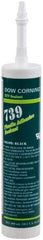 Dow Corning - 10.1 oz Cartridge Black RTV Silicone Joint Sealant - -49 to 392°F Operating Temp, 75 min Tack Free Dry Time, 24 to 72 hr Full Cure Time, Series 739 - Benchmark Tooling