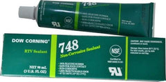 Dow Corning - 3 oz Tube Off-White RTV Silicone Joint Sealant - -67 to 350°F Operating Temp, 30 min Tack Free Dry Time, 36 hr Full Cure Time, Series 748 - Benchmark Tooling