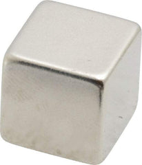 Eclipse - 4.4 Lb Max Holding Capacity Neodymium Rare Earth Block Magnet - 1/2" Long x 1/2" Wide x 1/2" High, 248°F Max Operating Temp - Benchmark Tooling