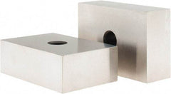 Value Collection - 0.0001 Squareness Per Inch, Hardened Steel, 1-2-3 Block with 1 Hole Setup Block - 0.0001 to 0.0007 Inch Overall Tolerance, 3/8 - 16 Inch Tapped Hole Size, 56-60 HRC Hardness, Sold As Matched Pair - Benchmark Tooling