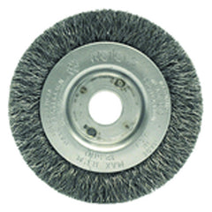 ‎3″ Diameter-3/8″-1/2″ Arbor Hole - Crimped Steel Wire Straight Wheel - Benchmark Tooling