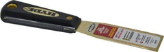 Hyde Tools - 1-5/16" Wide Brass Putty Knife - Stiff, Nylon Handle, 7-3/4" OAL - Benchmark Tooling