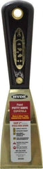 Hyde Tools - 2" Wide Brass Putty Knife - Stiff, Nylon Handle, 7-3/4" OAL - Benchmark Tooling