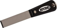Hyde Tools - 3/4" Wide Chisel Edge Blade High Carbon Steel Chisel Scraper - Stiff, Hammerhead Nylon Handle, 8.3" OAL - Benchmark Tooling