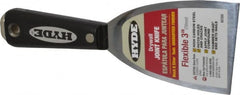 Hyde Tools - 3" Wide Steel Putty Knife - Flexible, Nylon Handle - Benchmark Tooling