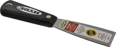 Hyde Tools - 1-1/2" Wide Steel Putty Knife - Stiff, Nylon Handle, 7-3/4" OAL - Benchmark Tooling