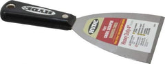 Hyde Tools - 4" Wide Carbon Steel Taping Knife - Stiff, Nylon Handle, 8-1/8" OAL - Benchmark Tooling