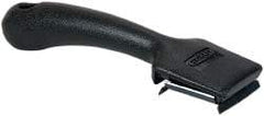 Hyde Tools - Carbon Steel 4-Edge Scraper - 1-1/2" Blade Width, 7-1/2" Long Plastic Handle - Benchmark Tooling