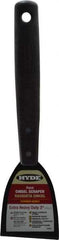Hyde Tools - Stiff Carbon Steel Chisel Scraper - 3" Blade Width, 8" Long Polypropylene Handle - Benchmark Tooling