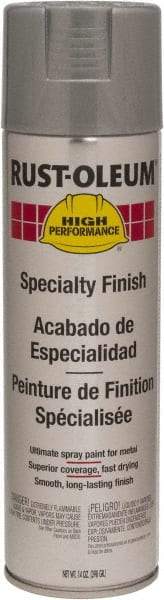 Rust-Oleum - Silver Aluminum, 14 oz Net Fill, Gloss, Enamel Spray Paint - 10 Sq Ft per Can, 14 oz Container, Use on Rust Proof Paint - Benchmark Tooling