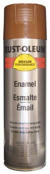 Rust-Oleum - Chestnut Brown, 15 oz Net Fill, Gloss, Enamel Spray Paint - 14 Sq Ft per Can, 15 oz Container, Use on Rust Proof Paint - Benchmark Tooling