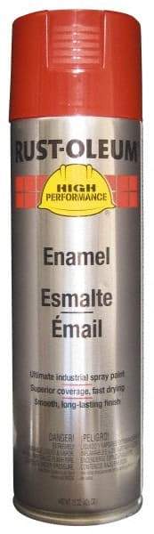 Rust-Oleum - Bright Red, 15 oz Net Fill, Gloss, Enamel Spray Paint - 14 Sq Ft per Can, 15 oz Container, Use on Rust Proof Paint - Benchmark Tooling