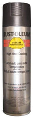 Rust-Oleum - Black, 15 oz Net Fill, Flat, High-Heat Spray Paint - 14 Sq Ft per Can, 15 oz Container - Benchmark Tooling