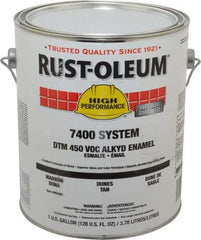 Rust-Oleum - 1 Gal Dunes Tan Gloss Finish Industrial Enamel Paint - Interior/Exterior, Direct to Metal, <450 gL VOC Compliance - Benchmark Tooling