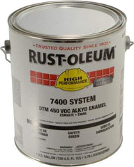 Rust-Oleum - 1 Gal Safety Green Gloss Finish Industrial Enamel Paint - Interior/Exterior, Direct to Metal, <450 gL VOC Compliance - Benchmark Tooling