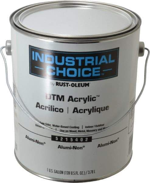 Rust-Oleum - 1 Gal Alumi-NON Semi Gloss Finish Alkyd Enamel Paint - Interior/Exterior, Direct to Metal, <250 gL VOC Compliance - Benchmark Tooling