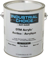 Rust-Oleum - 1 Gal Black Flat Finish Acrylic Enamel Paint - Interior/Exterior, Direct to Metal, <250 gL VOC Compliance - Benchmark Tooling