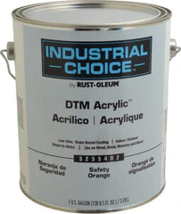 Rust-Oleum - 1 Gal Safety Orange Semi Gloss Finish Alkyd Enamel Paint - Interior/Exterior, Direct to Metal, <250 gL VOC Compliance - Benchmark Tooling