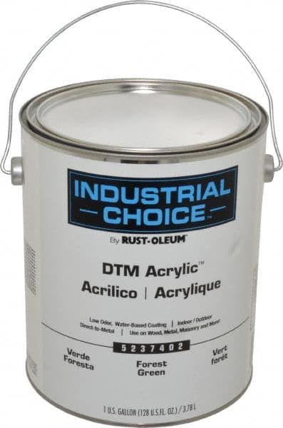 Rust-Oleum - 1 Gal Forest Green Semi Gloss Finish Alkyd Enamel Paint - Interior/Exterior, Direct to Metal, <250 gL VOC Compliance - Benchmark Tooling