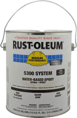 Rust-Oleum - 1 Gal High Gloss Silver Gray Water-Based Epoxy - 200 to 350 Sq Ft/Gal Coverage, <250 g/L VOC Content - Benchmark Tooling