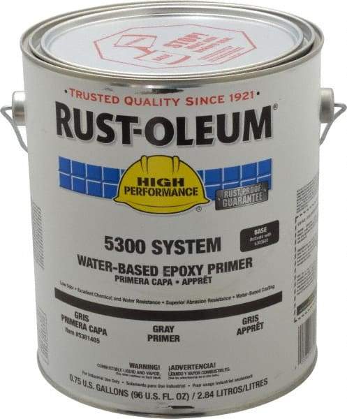 Rust-Oleum - 1 Gal Gray Water-Based Epoxy - 200 to 350 Sq Ft/Gal Coverage, <250 g/L VOC Content - Benchmark Tooling