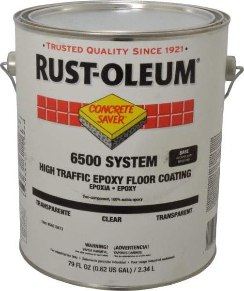 Rust-Oleum - 1 Gal High Gloss Clear Epoxy - 100 at 16 mils Sq Ft/Gal Coverage, 150 at 11 mils Sq Ft/Gal Coverage, 200 at 8 mils & 300 at 5 mils Sq Ft/Gal Coverage, <100 g/L VOC Content - Benchmark Tooling