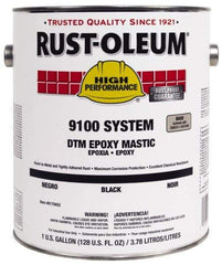 Rust-Oleum - 1 Gal Gloss Black Epoxy Mastic - 100 to 225 Sq Ft/Gal Coverage, <340 g/L VOC Content, Direct to Metal - Benchmark Tooling