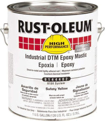 Rust-Oleum - 1 Gal Gloss Safety Yellow Epoxy Mastic - 100 to 225 Sq Ft/Gal Coverage, <340 g/L VOC Content, Direct to Metal - Benchmark Tooling