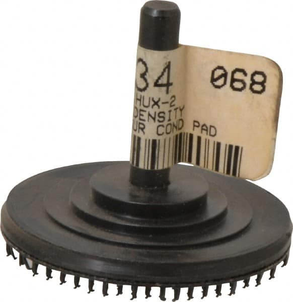 AutoQuip - 2" Diam Hook & Loop Disc Backing Pad - 1/4" Shank Diam, Firm Density, 22,000 RPM - Benchmark Tooling