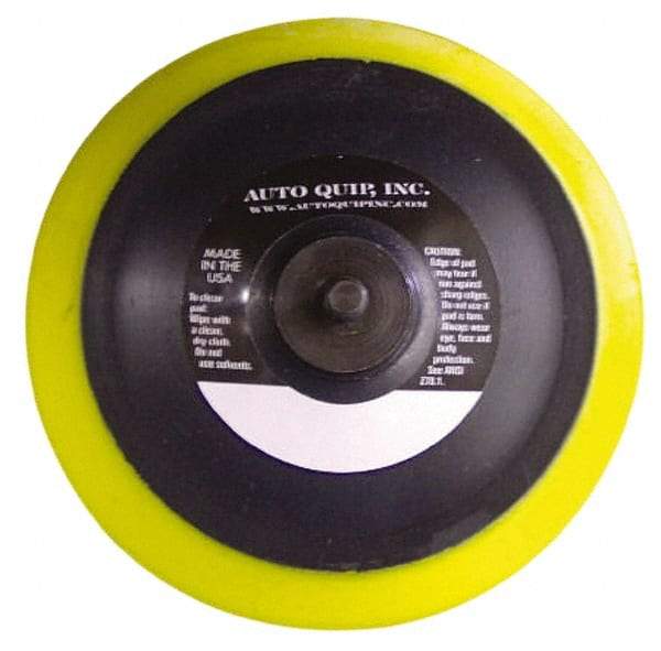 AutoQuip - 6" Diam Hook & Loop Disc Backing Pad - Medium Density, 10,000 RPM - Benchmark Tooling