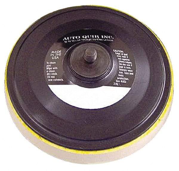AutoQuip - 6" Diam Hook & Loop Disc Backing Pad - Medium Density, 10,000 RPM - Benchmark Tooling