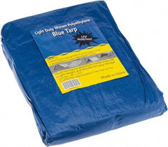 Value Collection - 24' Long x 18' Wide Polyethylene Tarp & Dust Cover - Blue - Benchmark Tooling