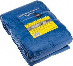 Value Collection - 40' Long x 30' Wide Polyethylene Tarp & Dust Cover - Blue - Benchmark Tooling