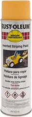 Rust-Oleum - 18 fl oz Yellow Striping Paint - 275' to 300' Coverage at 3" Wide, Solvent-Based Formula - Benchmark Tooling