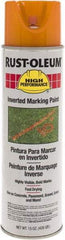 Rust-Oleum - 15 fl oz Orange Marking Paint - 300' to 350' Coverage at 1-1/2" Wide, Solvent-Based Formula - Benchmark Tooling